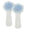 Picture of PRE ORDER Daga Girls  Ankle Socks With Tulle - White Blue