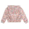 Picture of PRE ORDER Daga Girls Flowers AOP Print Hooded Bomber Jacket - White Pink Blue