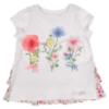 Picture of PRE ORDER Daga Girls Flowers Applique Tunic & Print Legging Set X 2 - White Pink Blue 