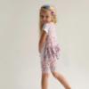 Picture of PRE ORDER Daga Girls Flowers Applique Tunic & Print Legging Set X 2 - White Pink Blue 