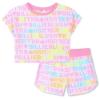 Picture of PRE-ORDER Billieblush Girls Logo Towelling Shorts Set - Pink