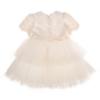 Picture of PRE ORDER Daga Girls Spanish Laces Occasion Tulle Ruffle Dress  - Ivory 