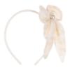 Picture of PRE ORDER Daga Girls Spanish Laces Large Bow Headband - Ivory