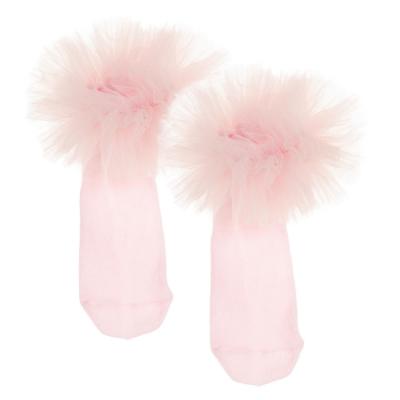 Picture of Daga Girls  Ankle Socks With Tulle - Pink