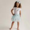 Picture of PRE ORDER Daga Girls Dragonflies Top & Embroidered Tulle Skirt Set X 2  - White Blue