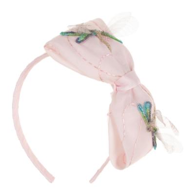 Picture of Daga Girls Dragonflies Large Bow Headband - Pink