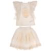 Picture of PRE ORDER Daga Girls Spanish Laces Occasion Top & Lace Skirt Set X 2  - Ivory  