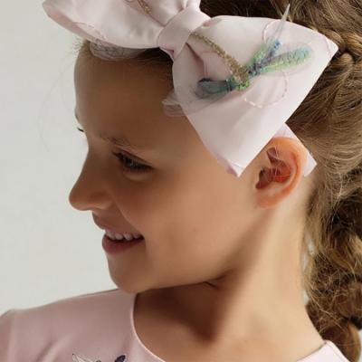 Picture of Daga Girls Dragonflies Large Bow Headband - Pink