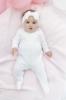 Picture of Blues Baby Unisex Velour Teddy Bear Sleeper - White