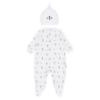 Picture of Blues Baby Boys AOP Guardsman Jersey Babygrow & Hat Set X 2 - White Navy