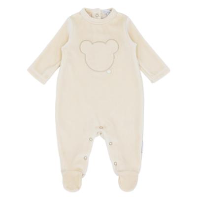 Picture of Blues Baby Unisex Velour Teddy Bear Sleeper - Caramel Beige