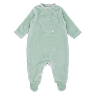 Picture of Blues Baby Unisex Velour Teddy Bear Sleeper - Green