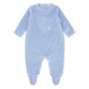 Picture of Blues Baby Boys Velour Teddy Bear Sleeper - Powder Blue