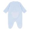 Picture of Blues Baby Boys Velour Teddy Bear Sleeper - Pale Blue