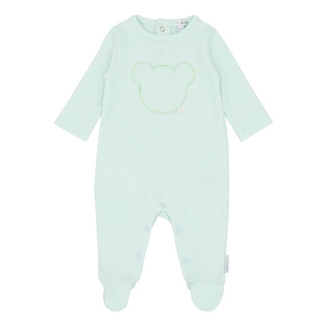 Picture of Blues Baby Cotton Jersey Teddy Bear All In One - Mint Green