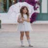 Picture of Miranda  Girls Tulle & Lace Occasion Dress - Ivory 