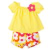 Picture of PRE-ORDER Agatha Ruiz De La Prada Margarita Flower Shorts Set - Yellow