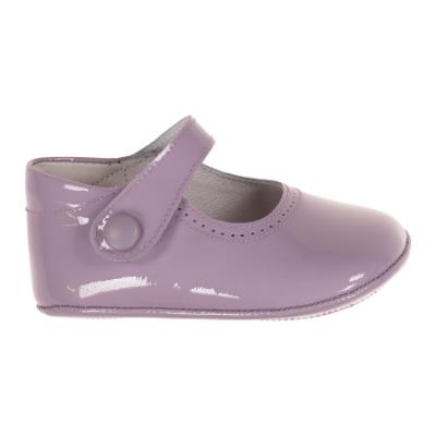 Picture of Panache Baby Shoes Button Front Mary Jane - Lilac Patent 