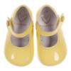 Picture of Panache Baby Shoes Button Front Mary Jane - Canary Yellow Patent 