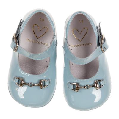 Picture of Panache Baby Shoes Snaffle Front Mary Jane - Pale Blue Patent 