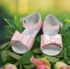 Picture of Panache Bunty Big Bow Girls Sandal - Strawberry Pink Patent