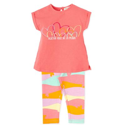 Picture of Agatha Ruiz De La Prada Lavanda Hearts Leggings Set - Coral