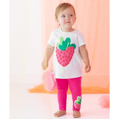 Picture of Agatha Ruiz De La Prada Geranio Strawberry Leggings Set - White Fuchsia