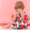 Picture of Agatha Ruiz De La Prada Geranio Strawberry Dress - White Pink