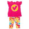 Picture of Agatha Ruiz De La Prada Gengibre Hearts Leggings Set - Fuchsia Pink