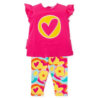 Picture of Agatha Ruiz De La Prada Gengibre Hearts Leggings Set - Fuchsia Pink