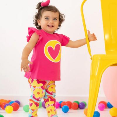 Picture of Agatha Ruiz De La Prada Gengibre Hearts Leggings Set - Fuchsia Pink