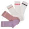 Picture of Meia Pata Panache Logo Sports Socks  -  Dark Pink White 