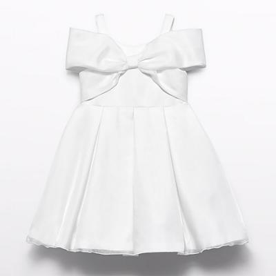 Picture of Abel & Lula Girls Special Occasion Organza Bow Dress - Ivory