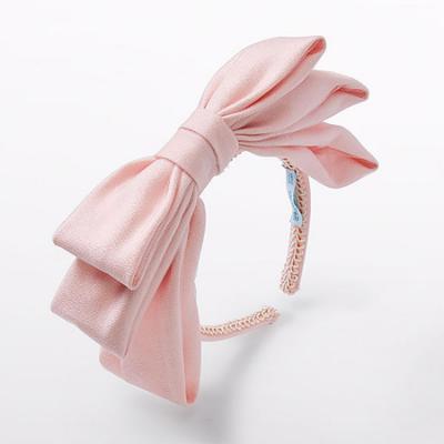 Picture of Abel & Lula Girls Shimmer Oversized Bow Headband - Pink