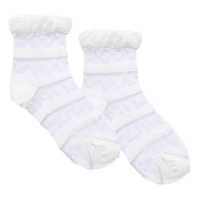 Picture of Abel & Lula Girls Tulle Ankle Sock - Ivory