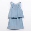 Picture of Abel & Lula Girls Special Occasion Pleated Top & Skirt Set X 2 - Sky Blue