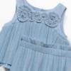 Picture of Abel & Lula Girls Special Occasion Pleated Top & Skirt Set X 2 - Sky Blue