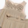 Picture of Abel & Lula Girls Special Occasion Pleated Top & Skirt Set X 2 - Gold