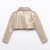 Picture of Abel & Lula Girls Biker Style Jacket  - Gold