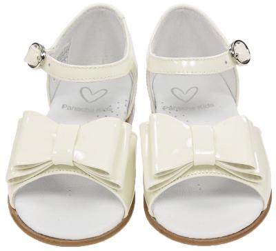 Picture of Panache Bunty Big Bow Toddler Girls Sandal - Cream 