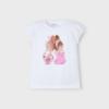 Picture of Mayoral Girls Summer Doll Cotton Jersey T-shirt -  Orchid pink