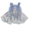 Picture of Ela Confeccion Girls Claudia Dress Panties Bonnet Set X 3 - Pale Blue