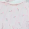 Picture of Emile Et Rose Girls Jilly Floral Embroidered Babygrow - Pink