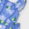 Picture of Mayoral Girls Summer Ruffle Top & Shorts Set X 2 - Anil Blue