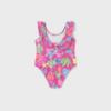 Picture of Mayoral Girls Summer Sealife Print Swimsuit - Fucsia Pink