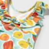 Picture of Mayoral Girls Summer Orange & Lemons Print Swimsuit - Aqua Blue Lemon