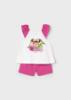 Picture of Mayoral Girls Summer Sweetie Print Top & Shorts Set - Fucsia 