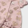 Picture of Mayoral Newborn Girls Jersey Teddy & Bunny Romper - Baby Rose Pink