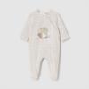 Picture of Mayoral Newborn Girls  Front Opening Teddy & Polka Babygrow  - Beige Polka 