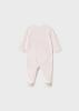 Picture of PRE ORDER Mayoral Newborn Girls  Front Opening Teddy & Polka Babygrow  - Baby Rose Pink